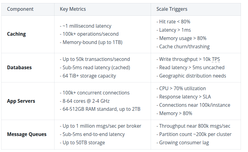 System design numbers